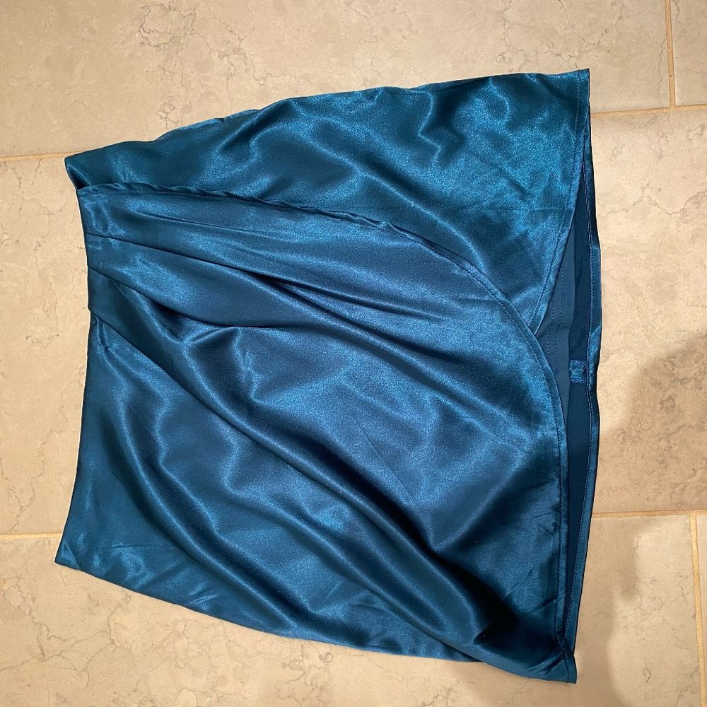 Silky Blue Skirt
